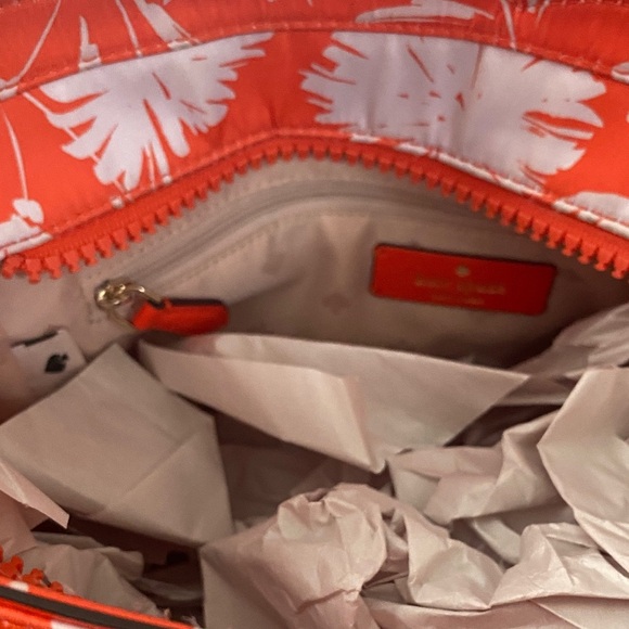 Kate Spade Orange Floral Shoulder Bag - Picture 7 of 9